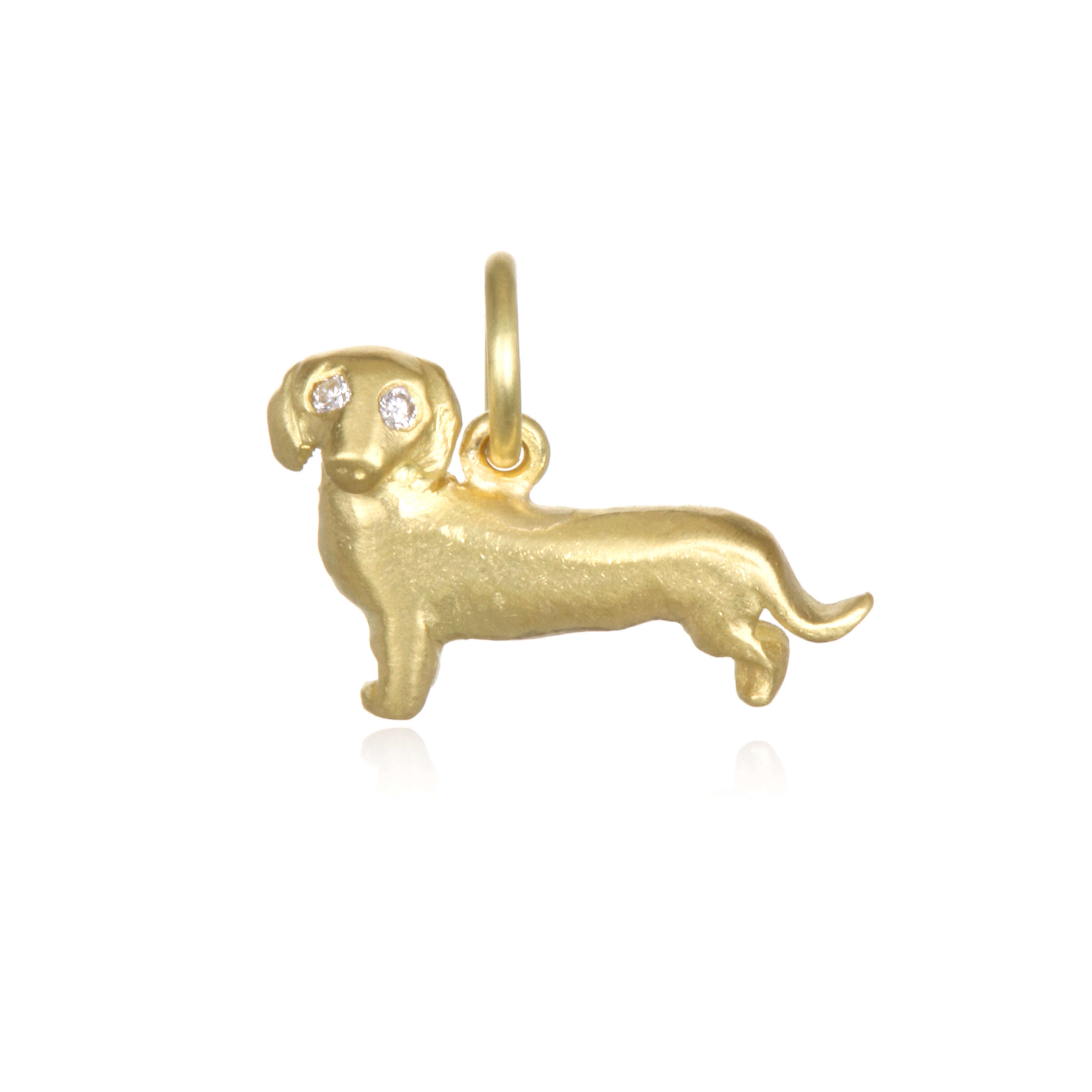 Gold 2024 dachshund charm