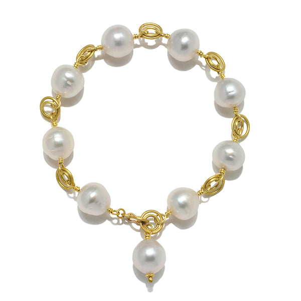 最新 K18 gold/pearl bracelet ブレスレット - 8.8.247.217