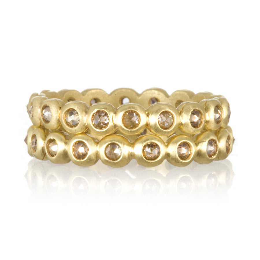9K I2 Champagne Diamond Gold Ring (de Melo)-6924QI | Juwelo